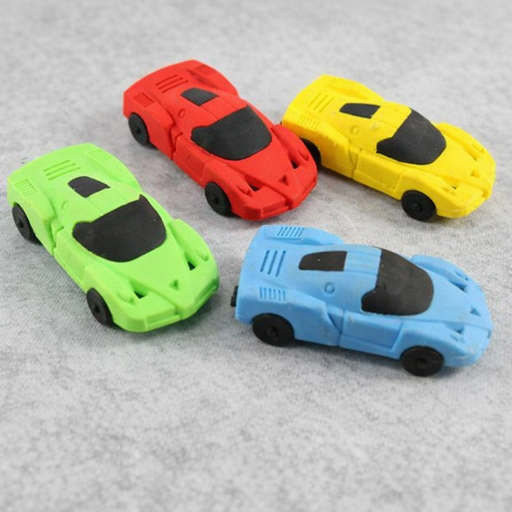 Creative Racing Car Pencil Eraser for Kids School Stationery Eraser - Random Color