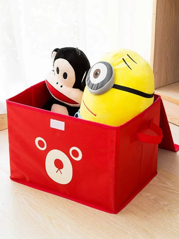 Panda Box - Storage Box - Cartoon Storage Box - Multipurpose Foldable Cube Storage Bin for Kids | Adorable Panda / Animal Design | Toys, Clothes &amp; Books Organizer (Random Color)