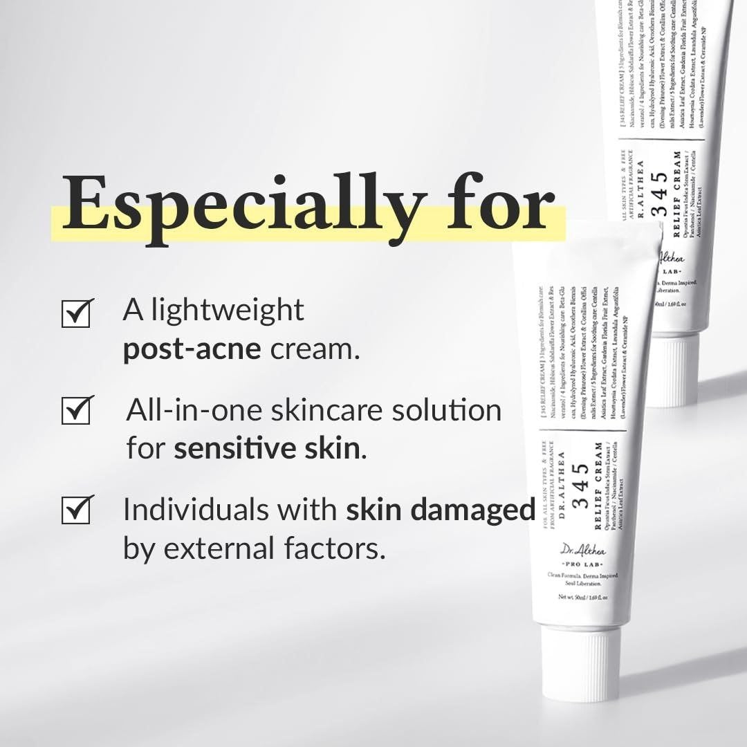 Dr Althea 345 Relief Cream – Gentle Soothing Daily Skincare – 50ML