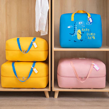 Baby Dinosaur Cloth Organizer and Storage Handbag Portable | Portable Storage Bag | ( Random Color &amp; Mix Design )