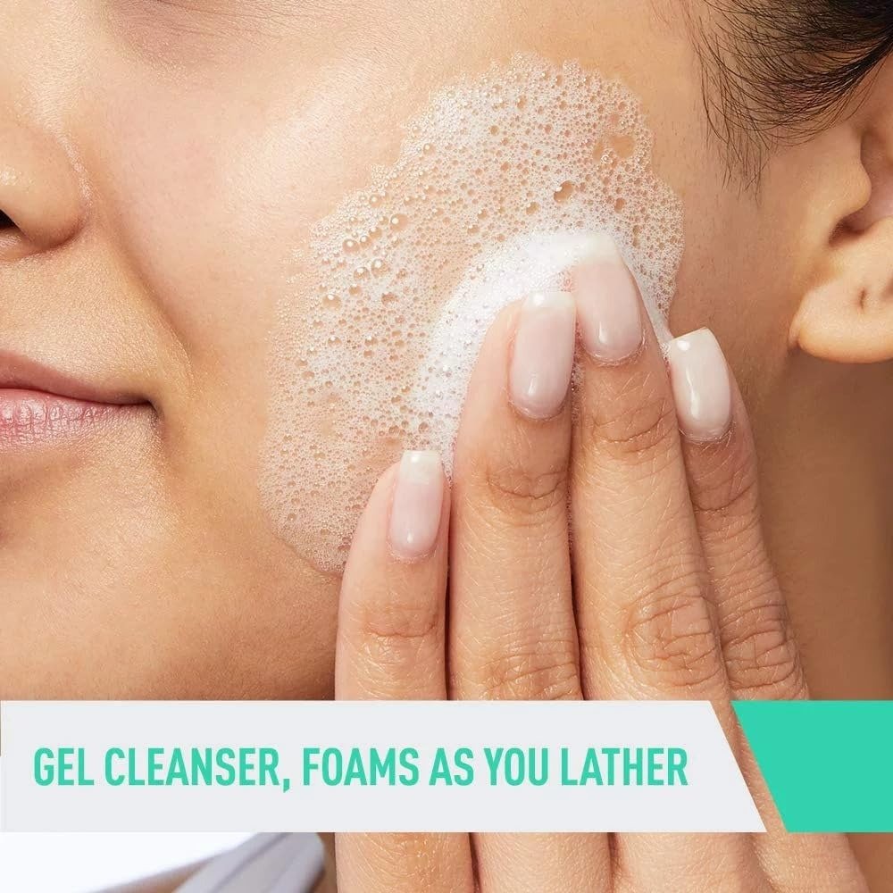 CeraVe Foaming Facial Cleanser for Normal to Oily Skin – Oil Control with Ceramides, Niacinamide & Hyaluronic Acid, 237ml