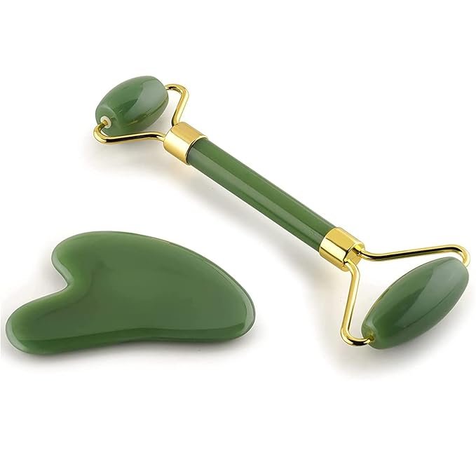 Combo pack Marble Jade Roller WITH STONE   MARBLE  | Ice Roller Facial Massage | Derma Roller [Pack of 3]
