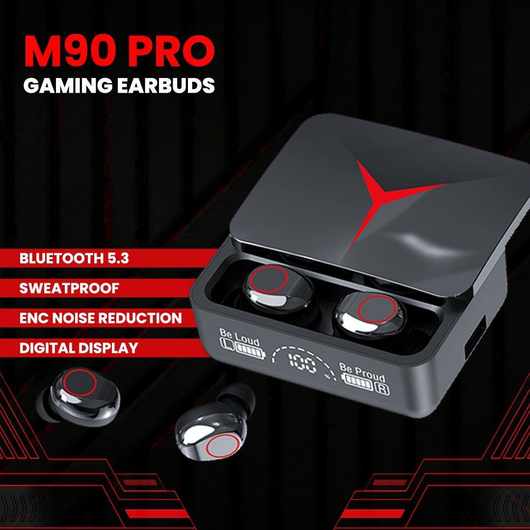 M90 Pro TWS Wireless Earbuds | Bluetooth Earphones with LED Display