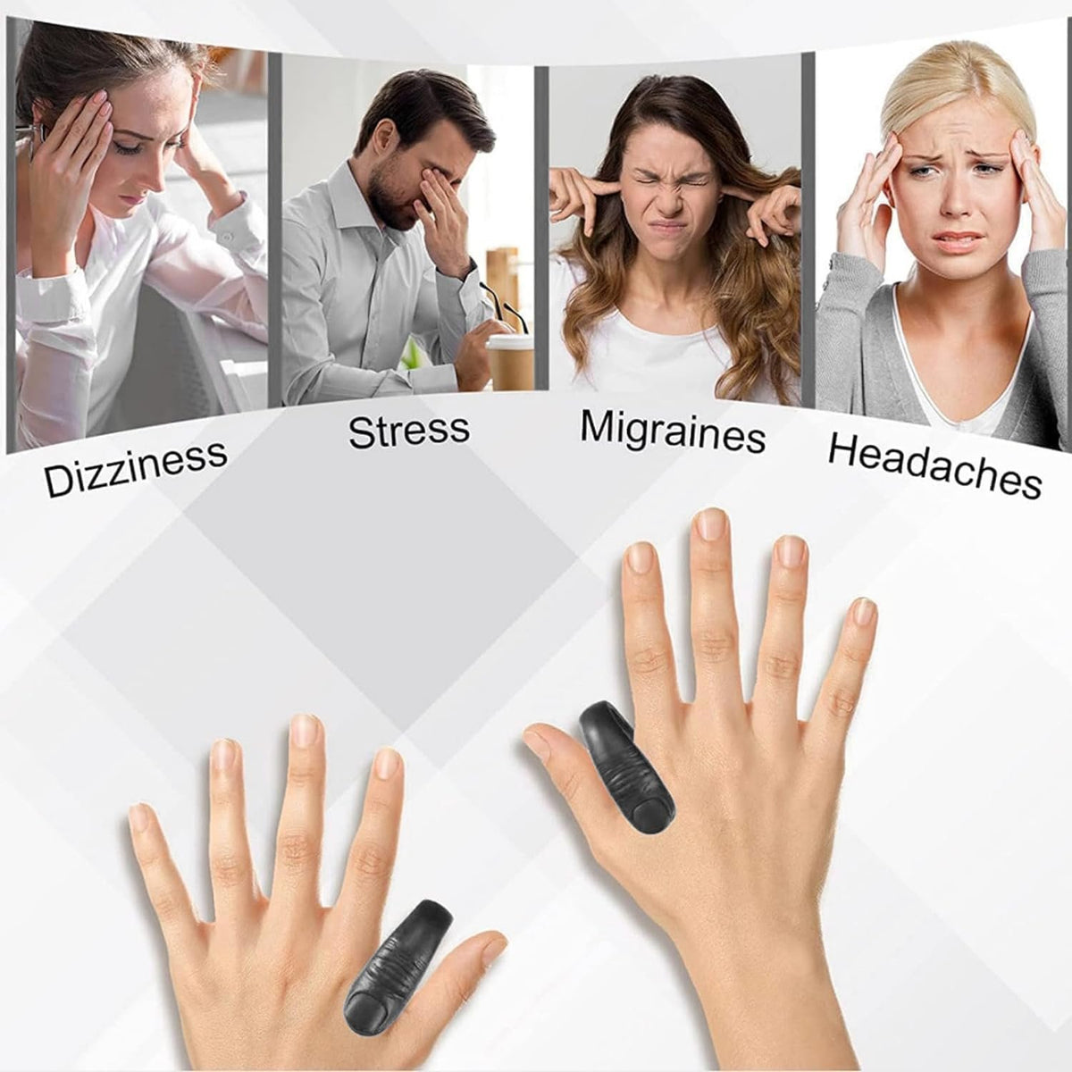 Sugar Control LI4 Acupressure Point Clip Wearable – Supporting Acupressure Relaxation, Stress Alleviation, Tension Relief and Headache Relief Hand Clip Migraine Pressure Point Clip - Original