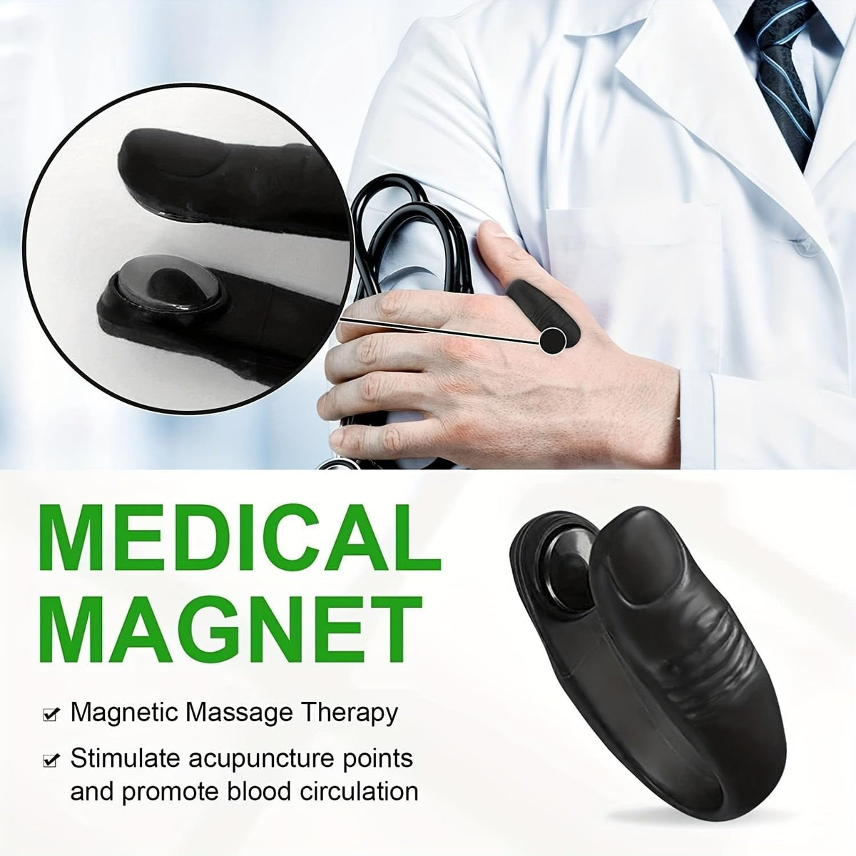 Sugar Control LI4 Acupressure Point Clip Wearable – Supporting Acupressure Relaxation, Stress Alleviation, Tension Relief and Headache Relief Hand Clip Migraine Pressure Point Clip