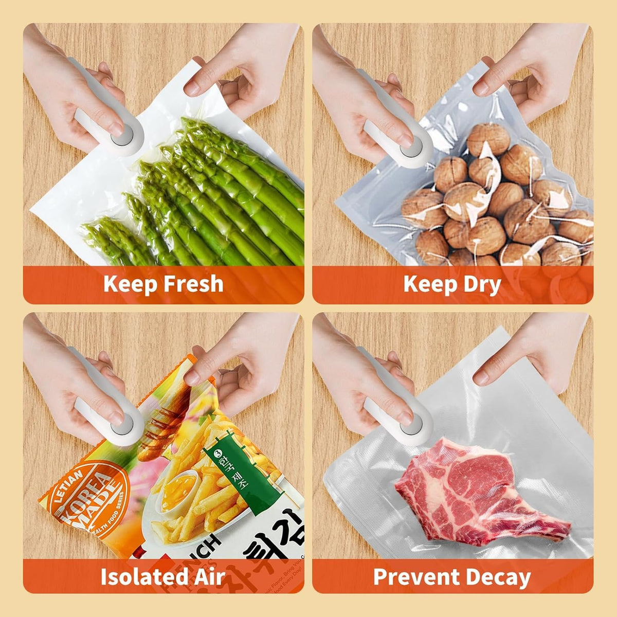 Heat Sealing Machine 2 in 1 Cutting and Sealer USB Rechargeable Food Sealer Mini Sealer for Snack Storage Food Sealer for Chip Bags, Plastic Bags, Food Storage | Mini Sealing Machine ( Random Color)