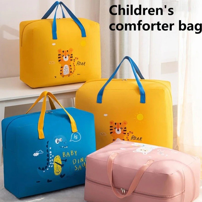 Baby Dinosaur Cloth Organizer and Storage Handbag Portable | Portable Storage Bag | ( Random Color &amp; Mix Design )