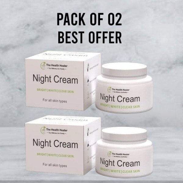 Pack of 2 | The Health Healer Night Cream - Wake Up to Radiant, Revitalized Skin