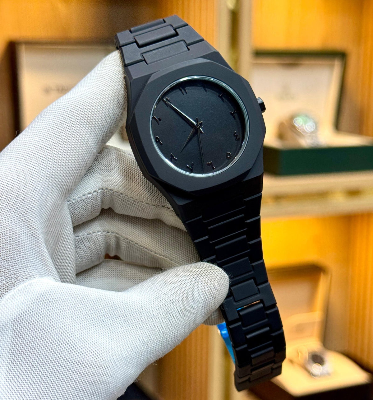 Full BLACK AURA Quartz Watch – Lightweight Design, , Premium Quality &amp; Finish - Best Quality Analog Watch For Boys - Watch For Men | Full Black Color Watch - Without Box