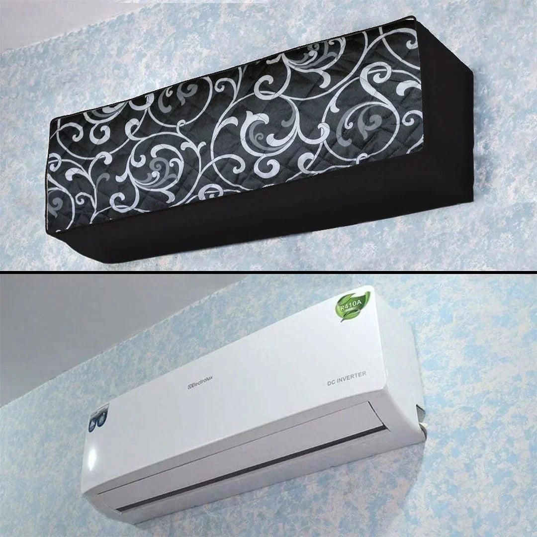 Premium Quilted AC Cover | 1 Ton Indoor & Outdoor Unit Protection | Dust & Weather Resistant