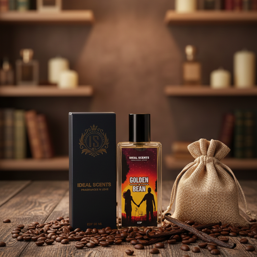 Golden Bean Eau de Parfum | Signature Unisex Fragrance | 50ml | Long-Lasting Scent | Made in Pakistan