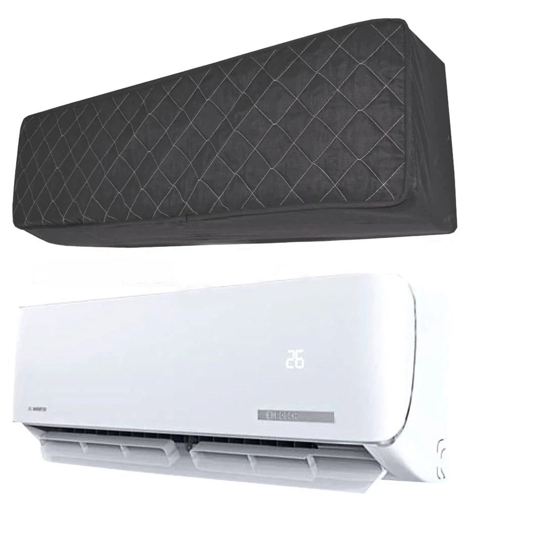 Premium Quilted AC Cover | 1 Ton Indoor & Outdoor Unit Protection | Dust & Weather Resistant