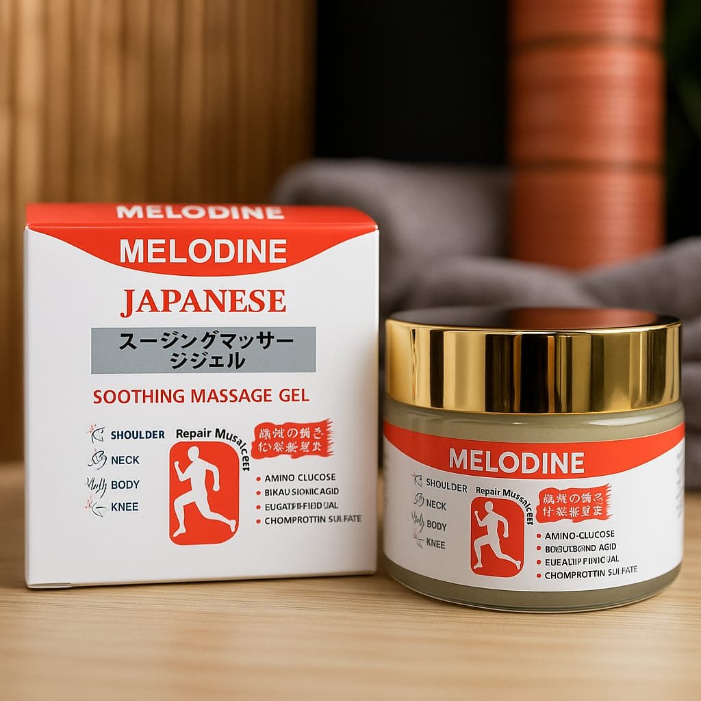 Melodine Japanese Soothing Massage Gel 50g – Fast-Acting Relief for Neck, Shoulder, Knee & Muscle Pain