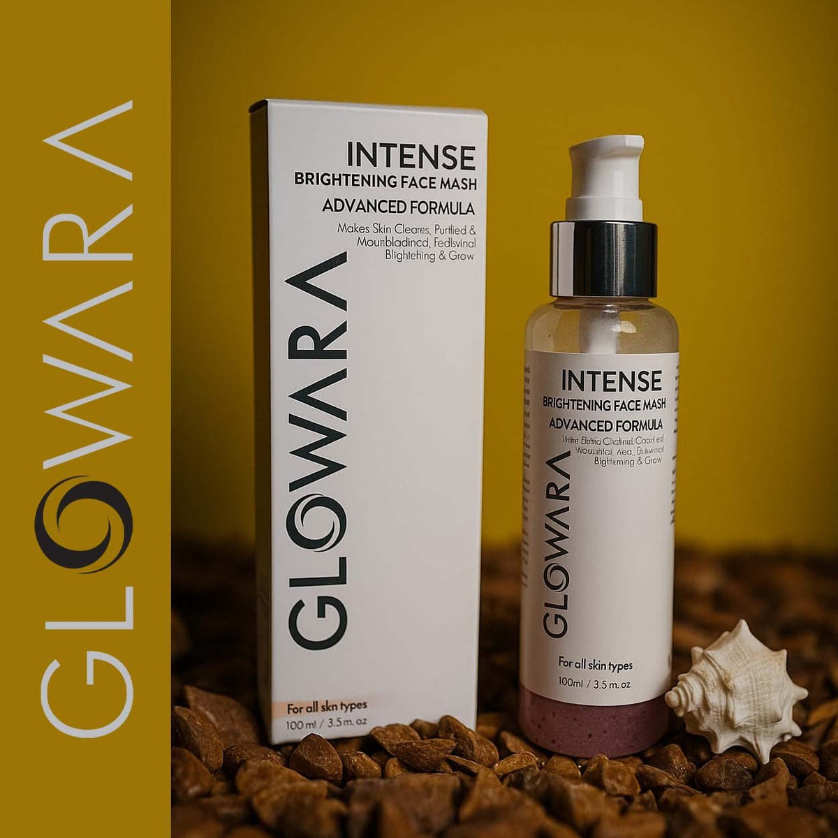 Glowara Intense Brightening Face Wash – Deep Cleanse for Radiant, Smooth & Blemish-Free Skin with Moisturizing and Anti-Aging Benefits