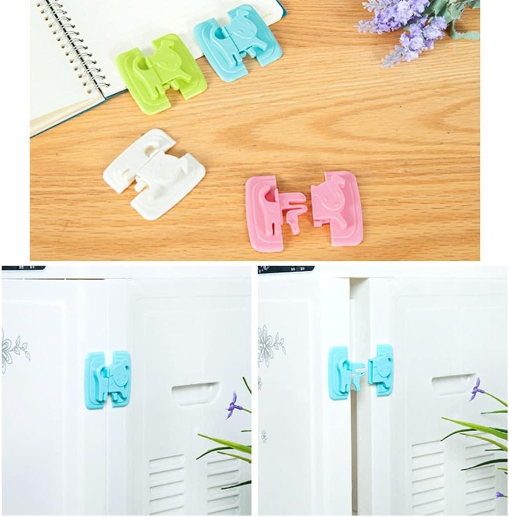 01 PCs Cute Dog Shape Cartoon Cabinet Door Child Safe Lock Refrigerator Toilet Baby Safety Tools | Refrigerator Lock | Lock For Cabinet - Random Color